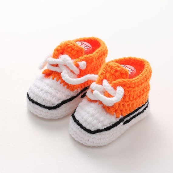 orange baby converse