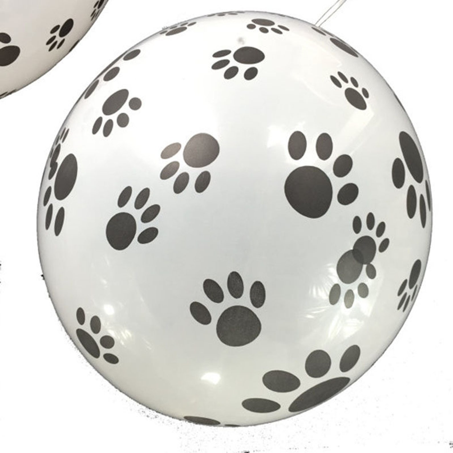 1 Dog Paws Print Latex Balloon Pet Print Latex Balloons Etsy