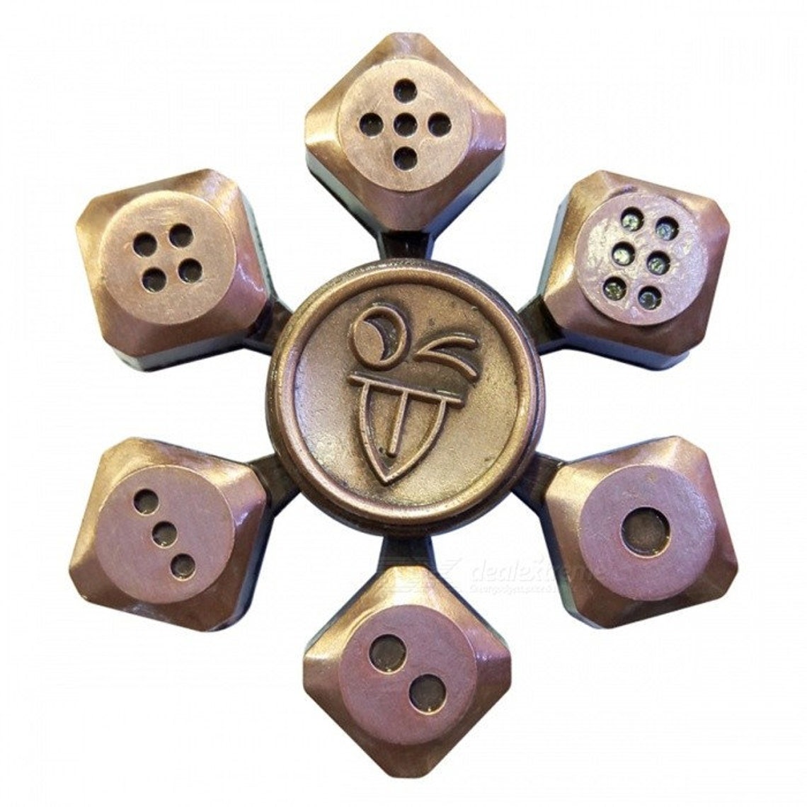 Copper Dice Fidget Spinner / Metal Fidget Spinner / Etsy