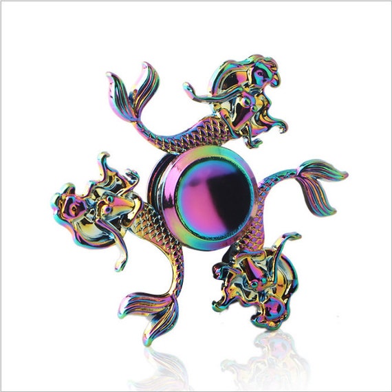 rainbow metal fidget spinner