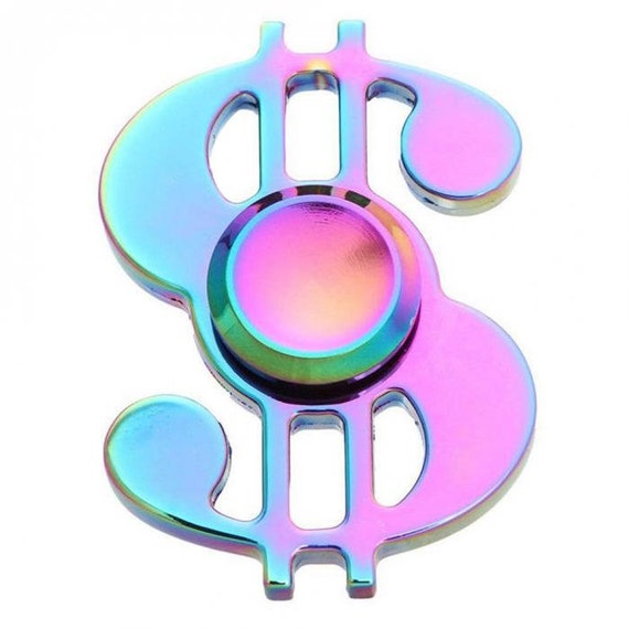 rainbow metal fidget spinner