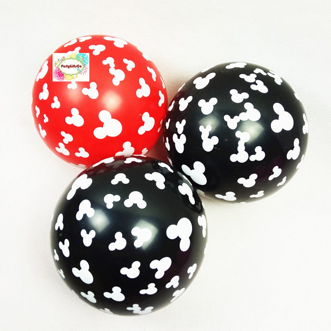 1 Mickey Mouse Print Latex Balloon Colorful Party Wedding Etsy