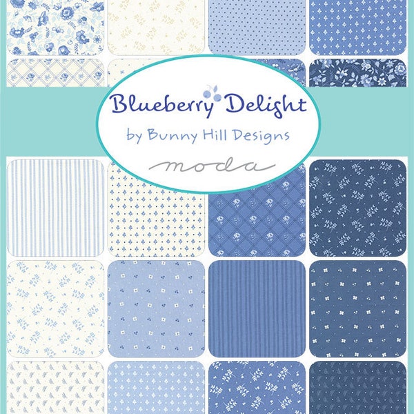 Blueberry Delight Fabric by Moda