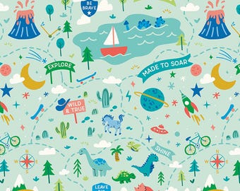 Brave your Way Fabric by Riley Blake Designs