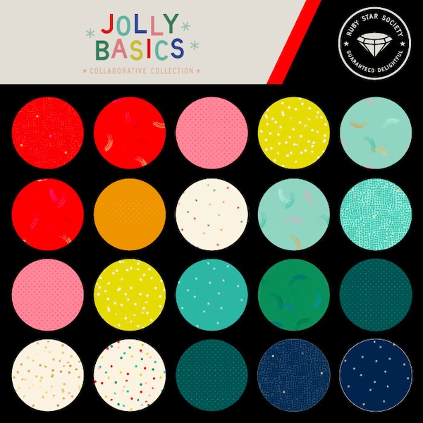 Ruby Star Jolly Basics Fabrics by Moda