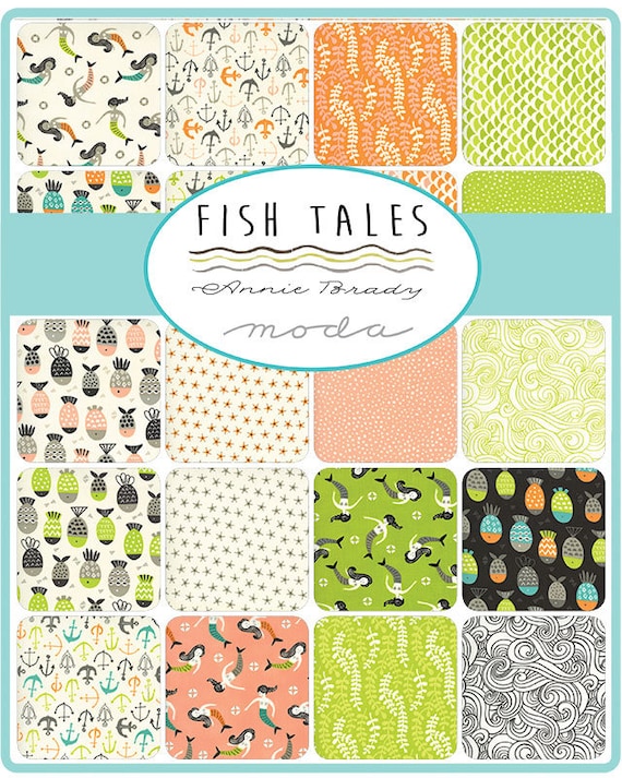 Moda Fish Tales Scales | Etsy