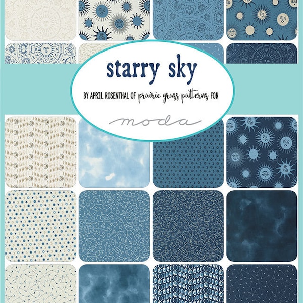 Starry Sky and Twinkle Fabric by Moda