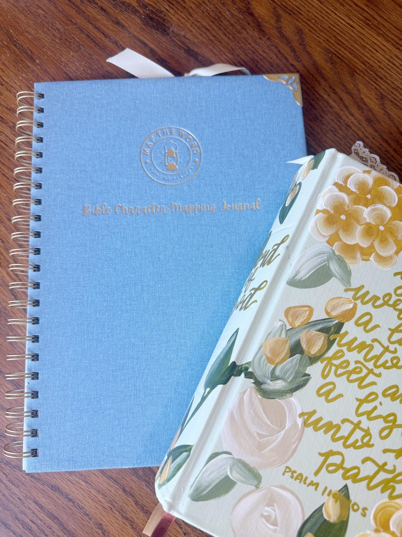 Two Ribbon Journal Map the Word Bible Character Mapping Journal - Etsy