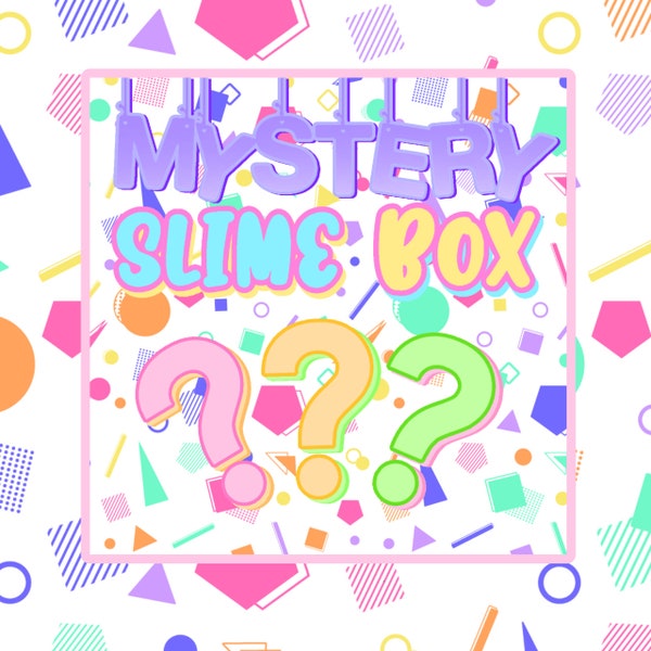 Mystery Slime Box! - Slime Mystery Box fun gift present toy slime