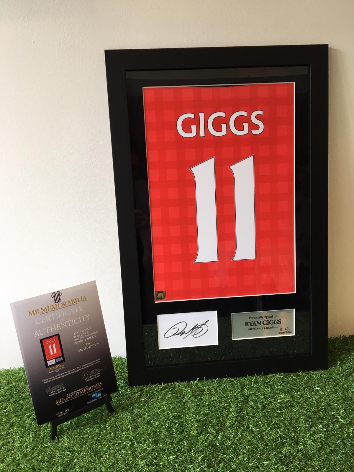 signed shirt frame