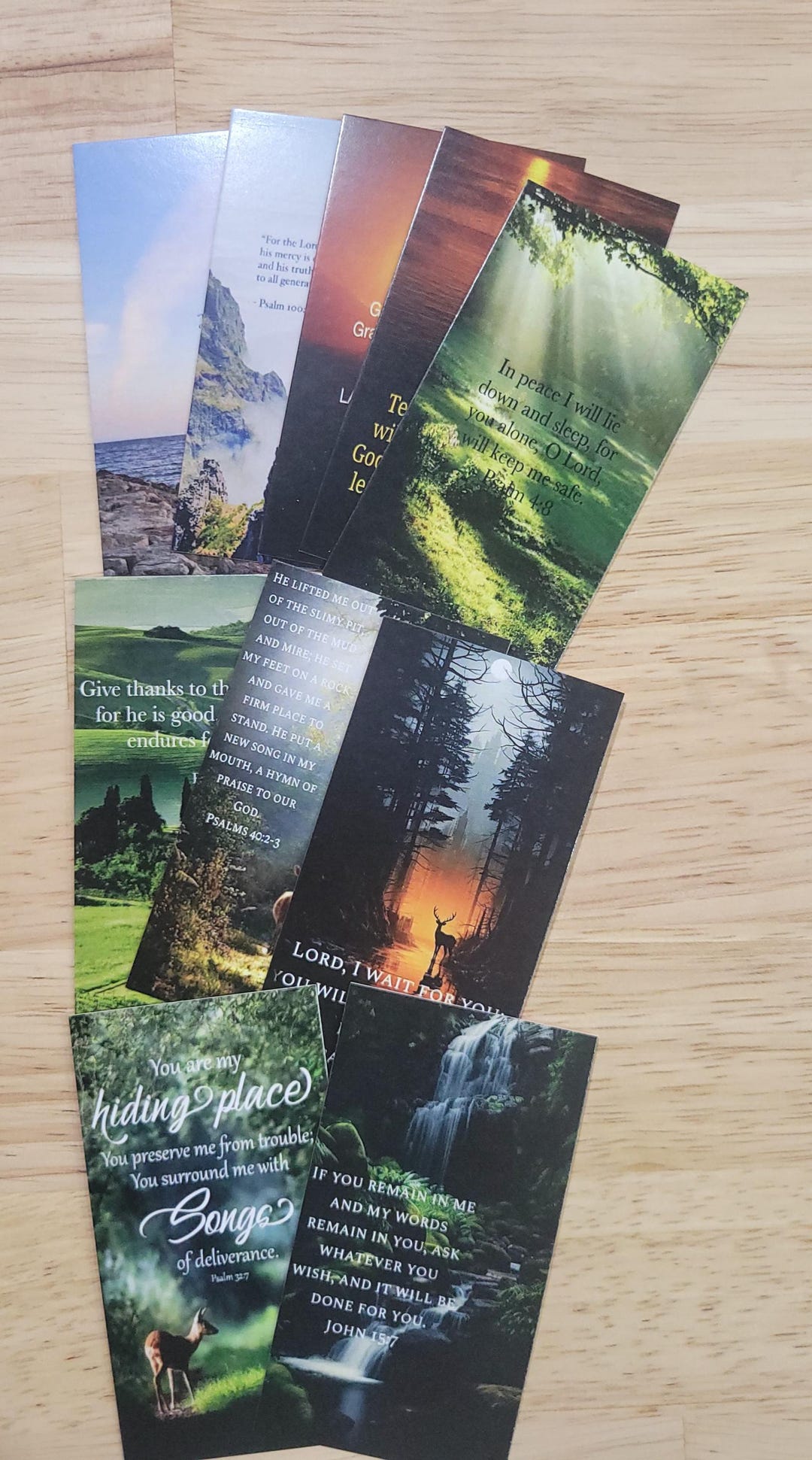 Scripture Card Set Scripture Cards / Set of 10 - Etsy
