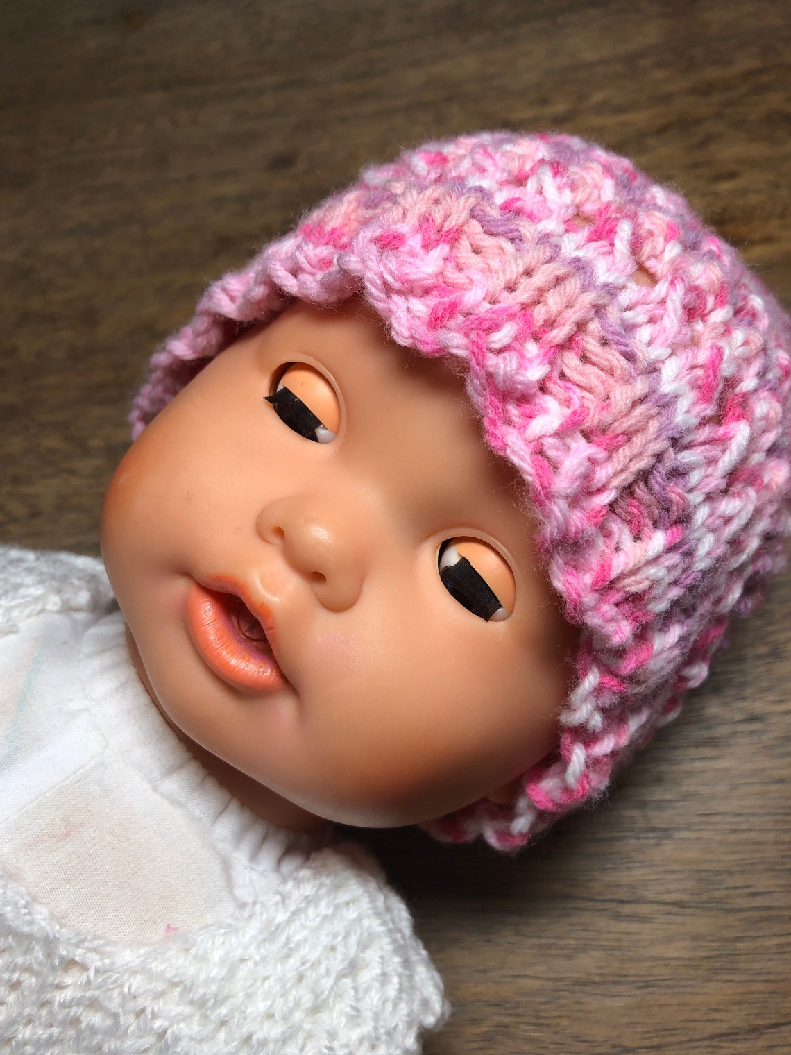 Baby doll beanie newborn size Etsy