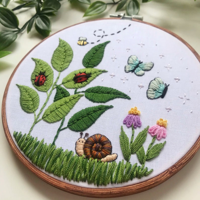 Pdf pattern magical garden embroidery pattern needlecraft  etsy