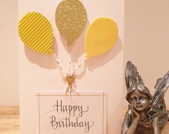 Tactile and scented  balloons braille card for any celebration choice of colours can be personalised. Free First Class Delivery