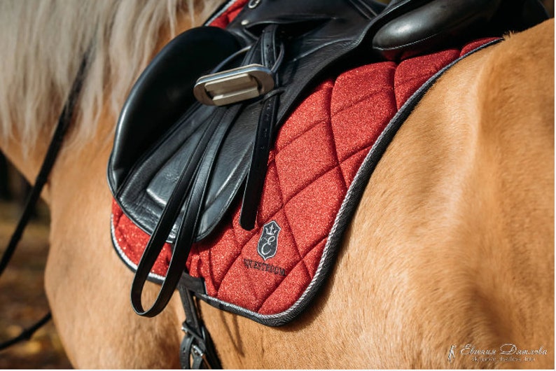Crimson Red Saddle Pad