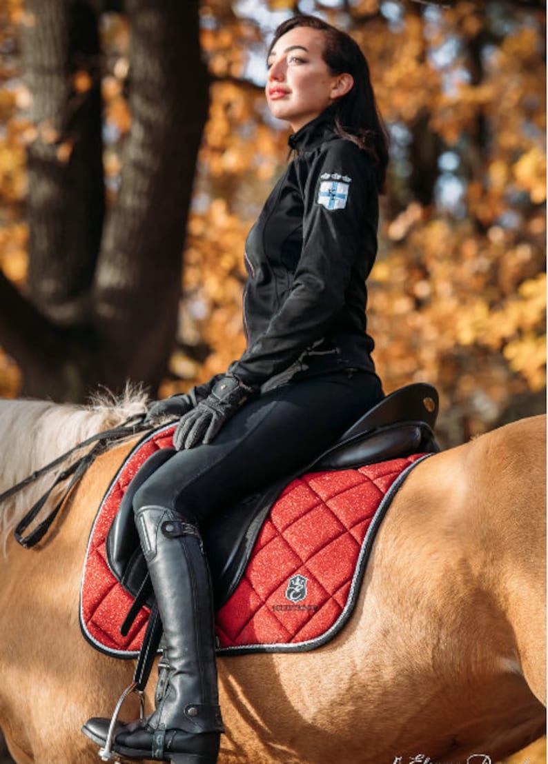 Crimson Red Saddle Pad