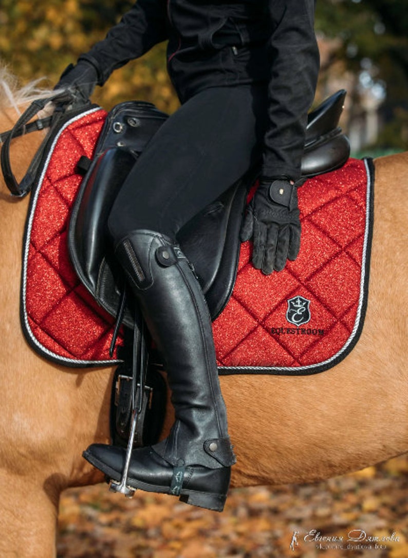 Crimson Red Saddle Pad