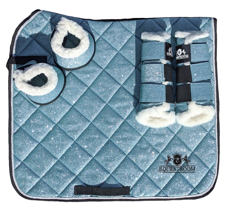 Baby Blue Saddle Pad Set Etsy
