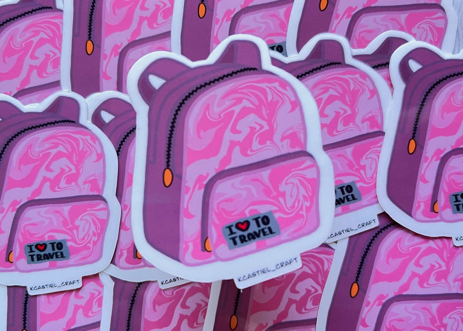 Travel Backpack Waterproof Sticker Etsy