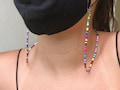 Mask Chain, Mask Lanyard, Multicolor Beaded Mask Holder, Face Mask Lanyard, Face Mask Necklace, Face Mask Chain, Facemask, Mask Lanyard
