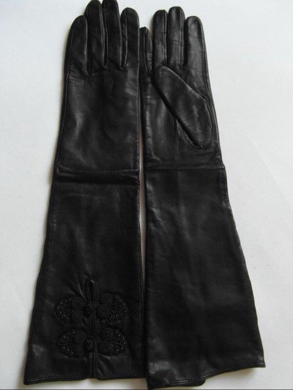 Women's leather gloves Size - 6 1/2 Evening gloves