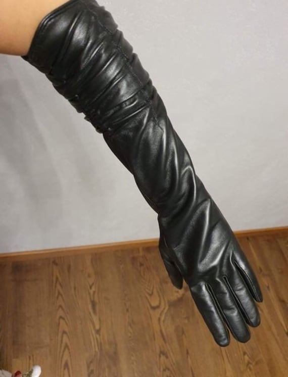 Women's leather gloves Size - 7 1/2 Evening gloves