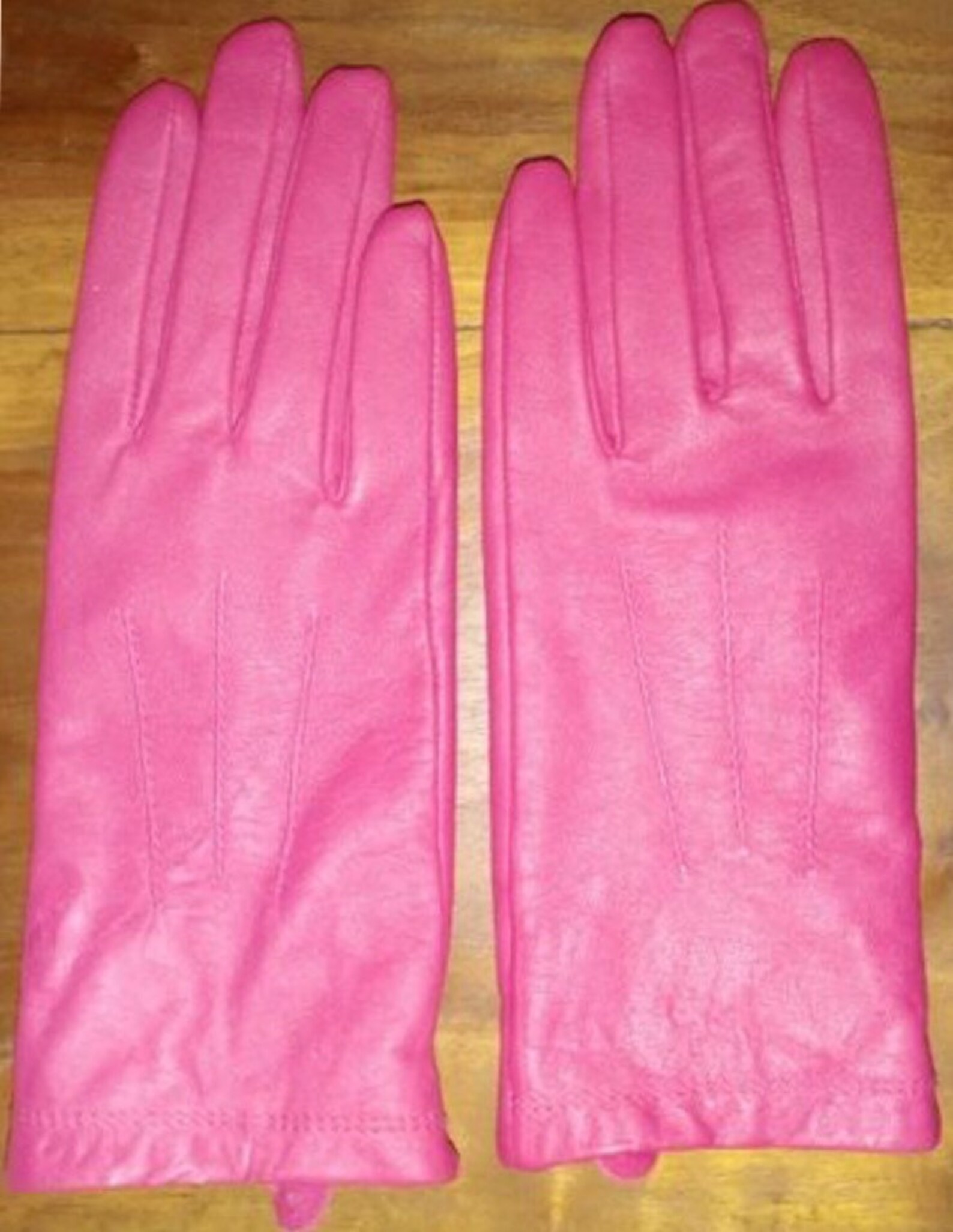 Marks & Spencer Women's Crimson Leather Gloves Size 6 Etsy