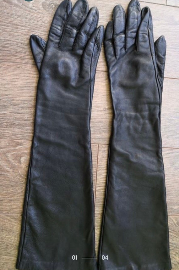 Women's leather gloves Size 6 1/2 Evening gloves Etsy