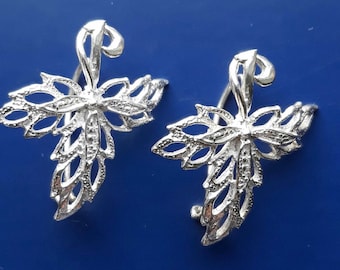 Boucles d’oreilles en argent vintage URSS