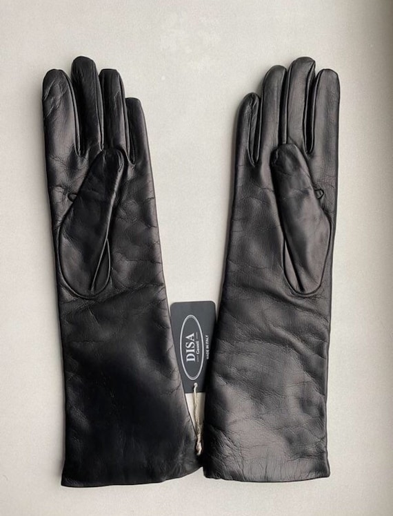 Disa Women's Winter Leather Gloves Size - 6 1/2,