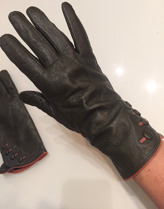Women's Leather Gloves Size - 8 1/2 Elegant Gloves