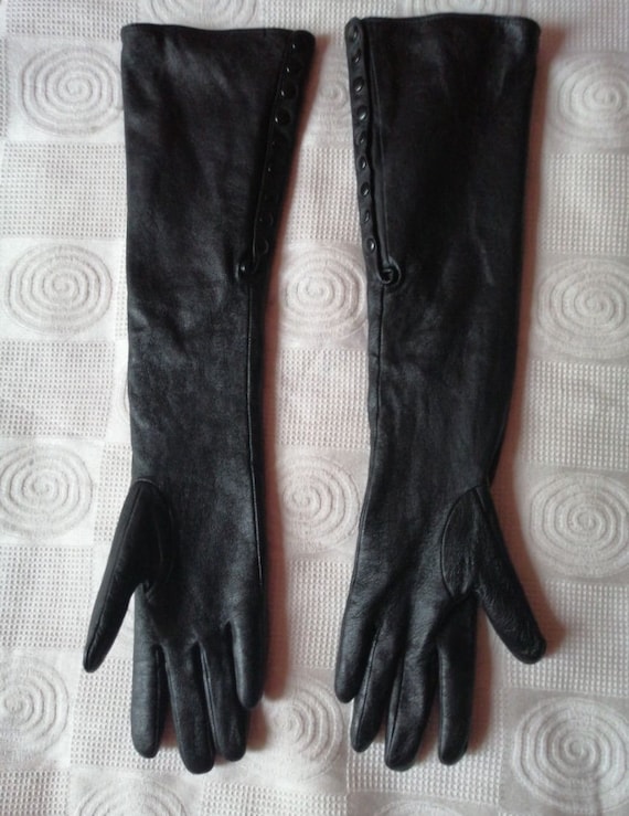 Women's winter leather gloves Size - 8 1/2 Evening