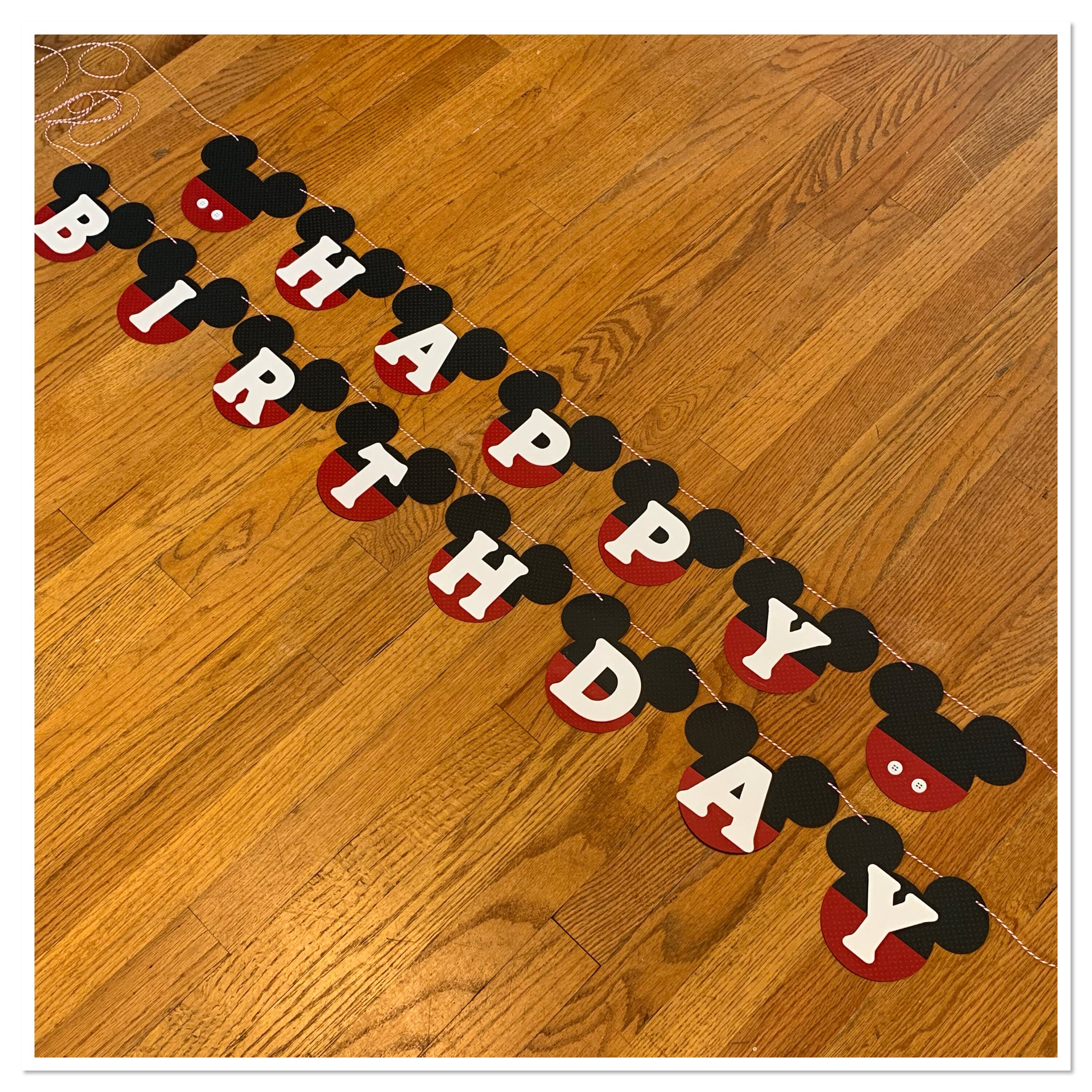 Mickey Mouse Birthday Banner - Etsy