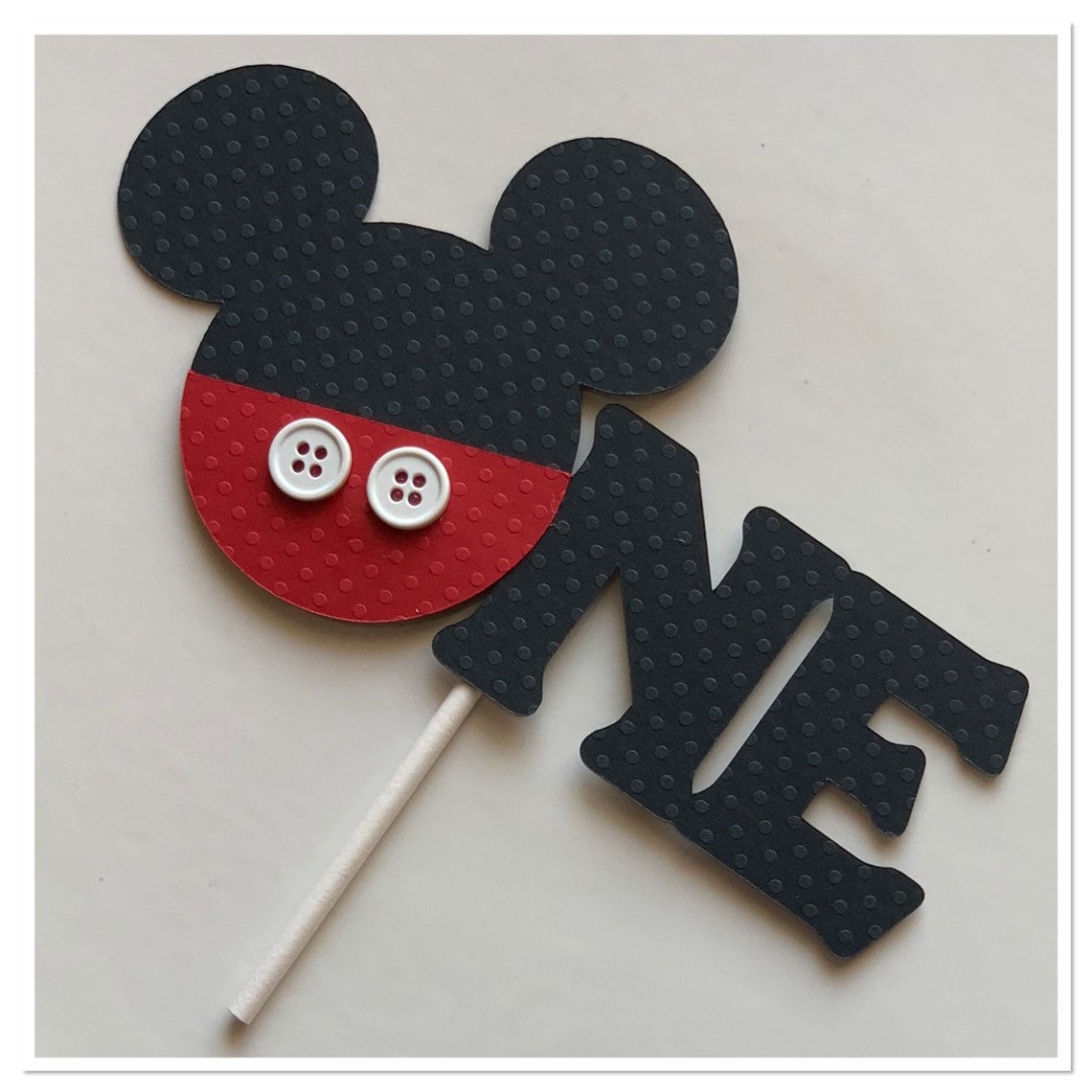 Mickey Mouse First Birthday Cake Topper | Etsy