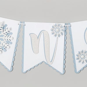 Snowflake Birthday Banner