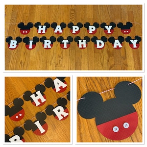 Mickey Mouse Birthday Banner