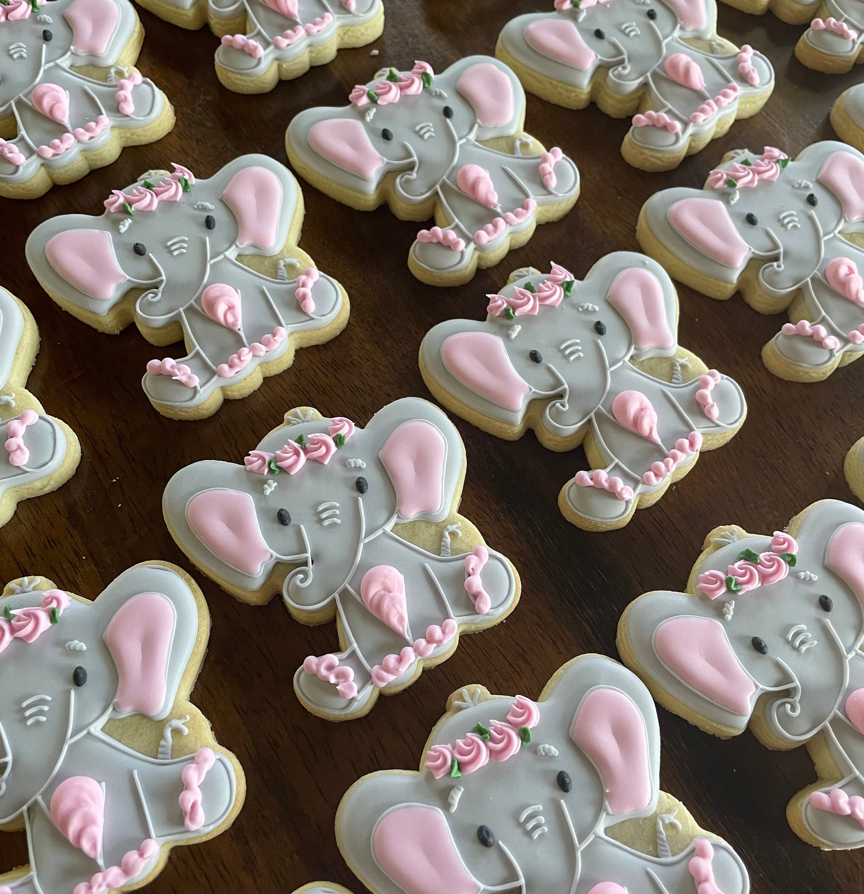 Elephant Baby Shower Cookie