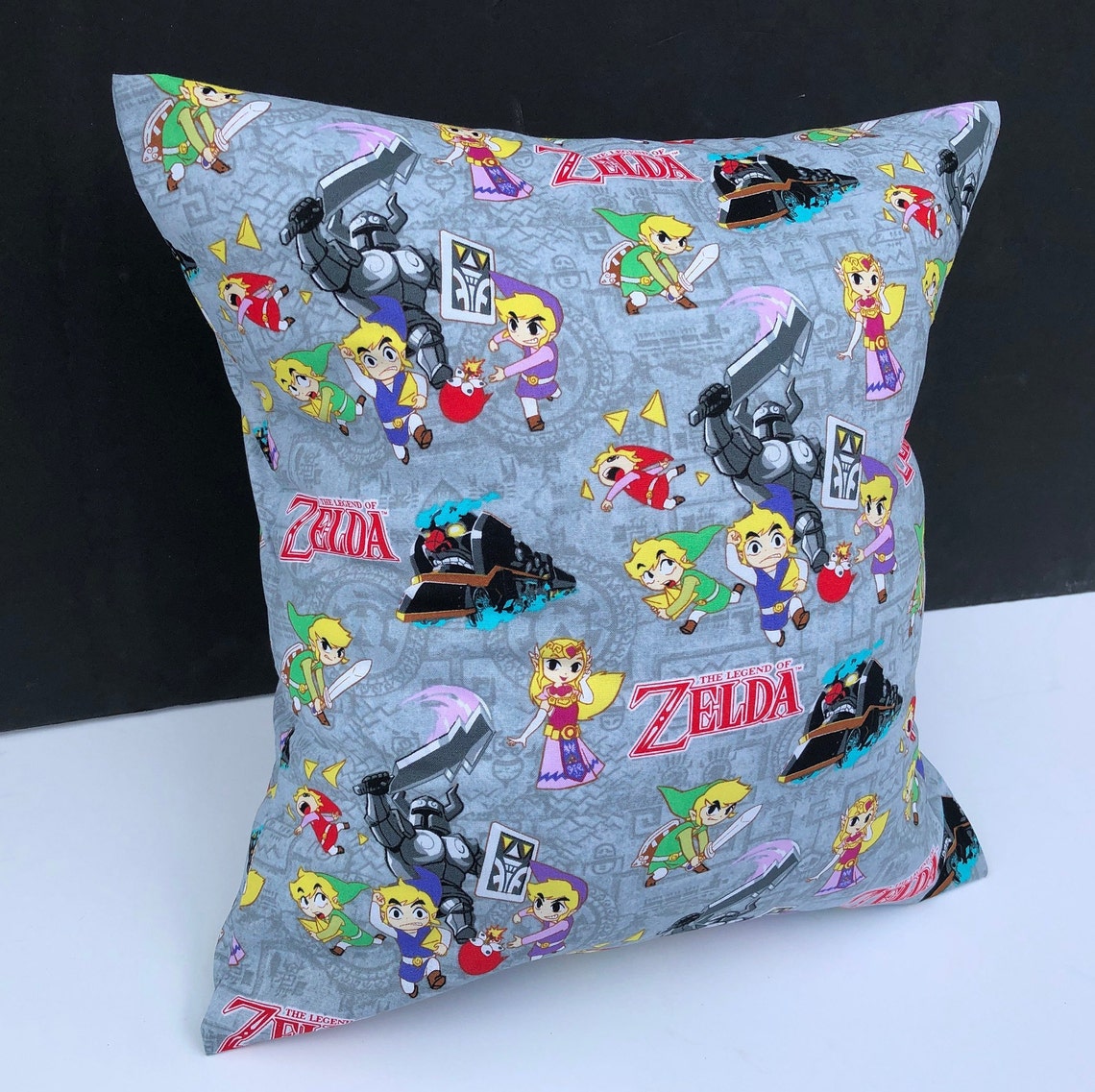 Legend of Zelda Throw Pillow Cover Cotton Pillow Sham Made Etsy