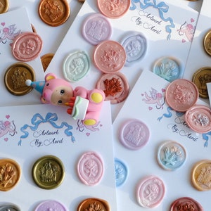 Lot de 9 stickers pour sceaux de cire faits main, faire-part de mariage, anniversaire, fiançailles, fête des mères, fête, cadeau, Bullet Journaling