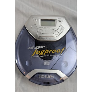 Philips Jogproof AX5015/17 Tragbarer CD-Player Silber Blau 45ESP Vintage 2001