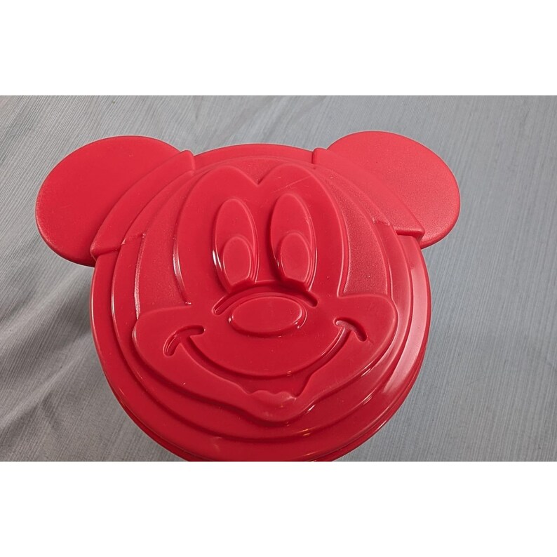 Tupperware Mickey Minnie Mouse-beker 3499A-5 vintage plastic Disney-beker afbeelding 2