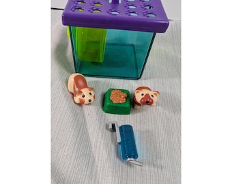 Set de hámster vintage de Kenner Littlest Pet Shop de 1992