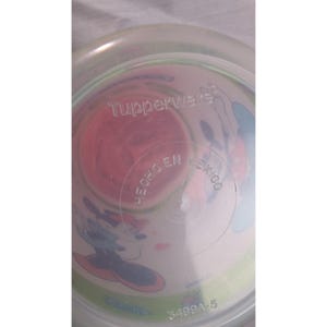 Tupperware Mickey Minnie Mouse-beker 3499A-5 vintage plastic Disney-beker afbeelding 6