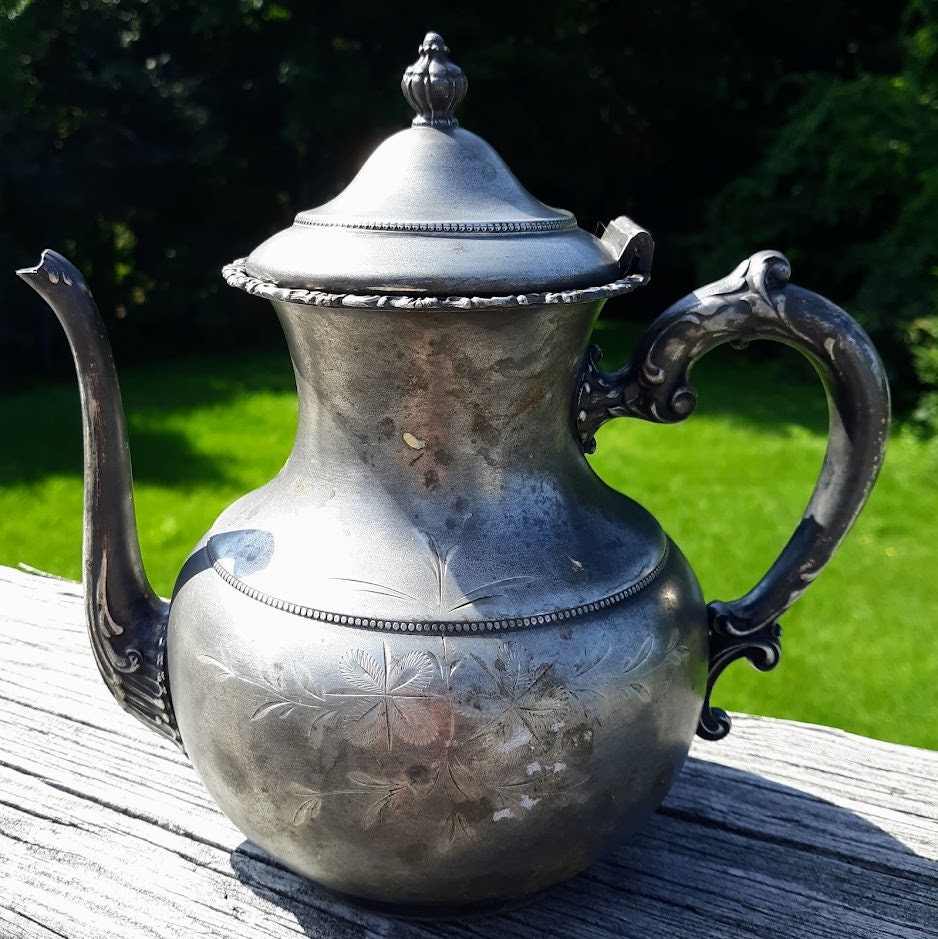 St Louis Silver Co Antique Teapot Quadruple Silverplate VERY RARE