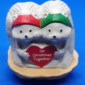 Vintage Hallmark &quot;Merry Miniatures&quot;, &#39;1st Christmas Together&#39;, c. 1992