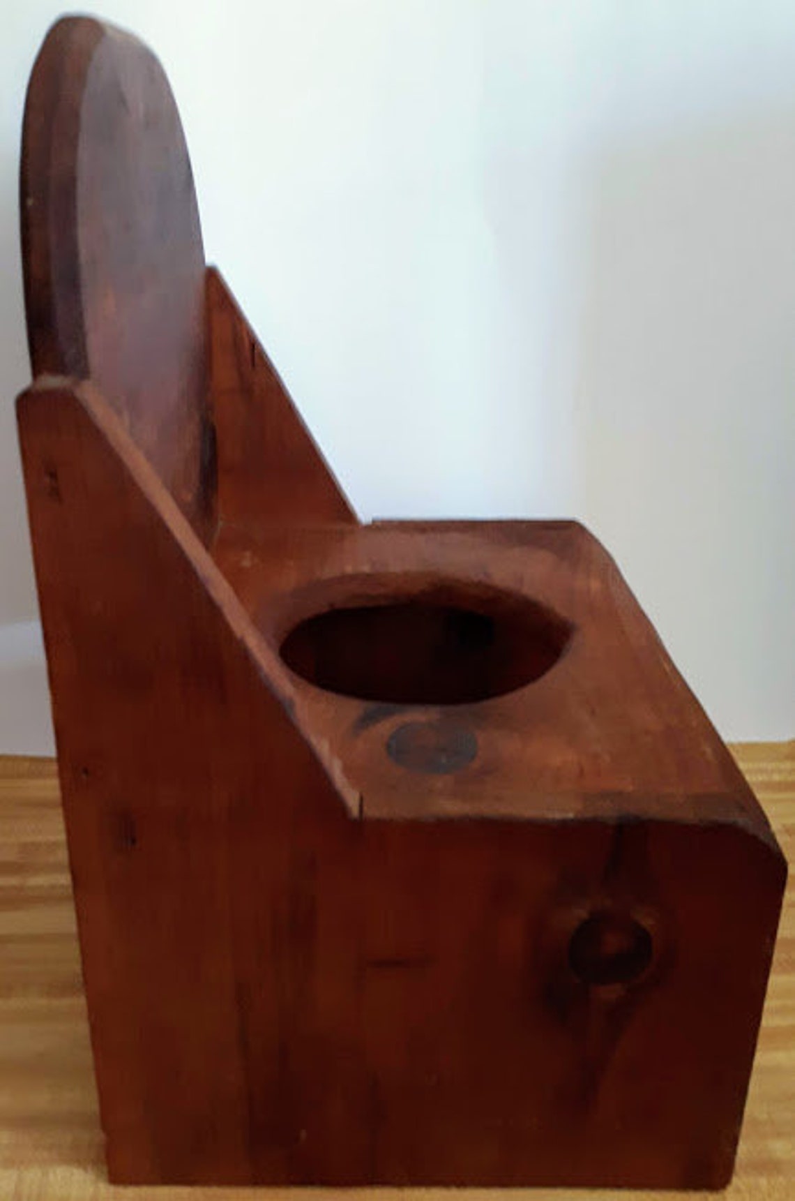 Vintage Handcrafted Wooden Child's Potty Chair Etsy
