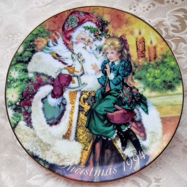 Vintage Avon Collector's Plate, 'The Wonder of Christmas', c. 1994
