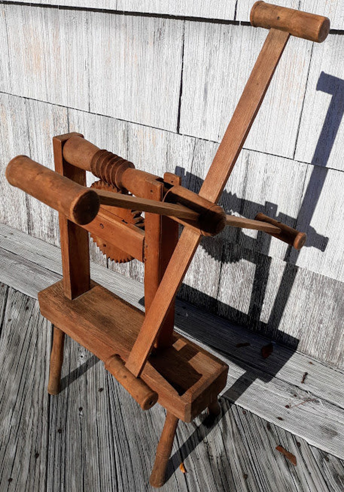 Antique Handmade Wooden Yarn Winder c. 1800s Etsy