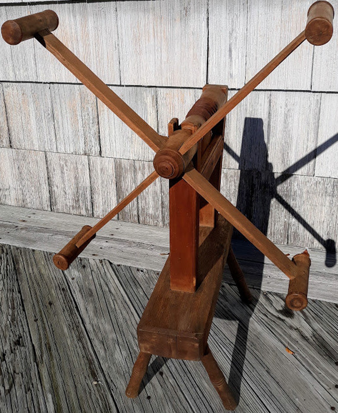 Antique Handmade Wooden Yarn Winder c. 1800s Etsy