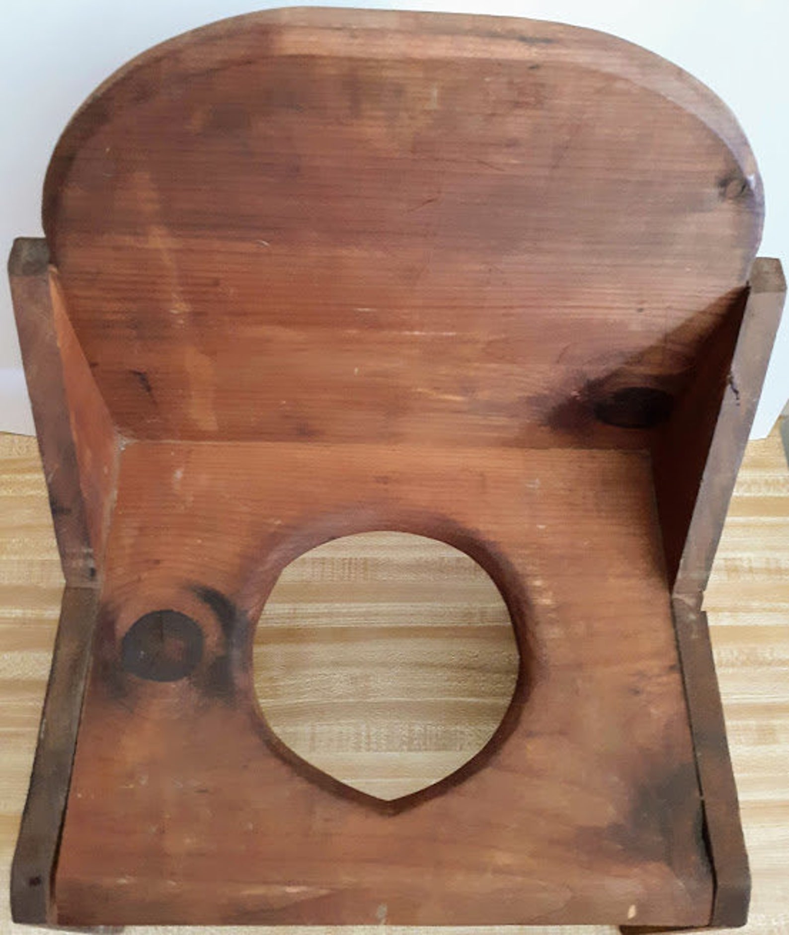 Vintage Handcrafted Wooden Child's Potty Chair Etsy